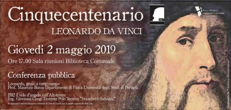 Un anno con Leonardo: le iniziative del polo tecnico Franchetti Salviani nel cinquecennenario della morte del genio da Vinci
