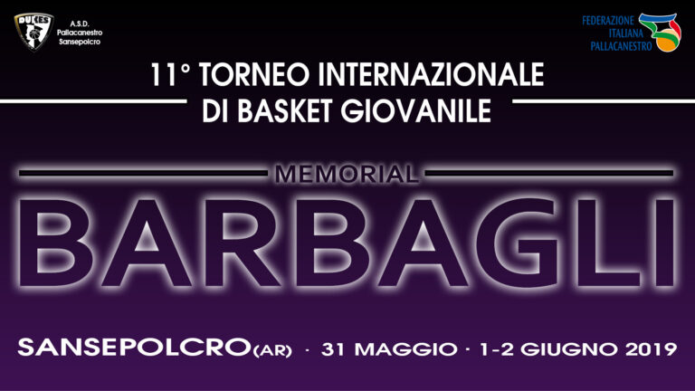 Al via il “Memorial Barbagli”, Festival del Basket giovanile a Sansepolcro