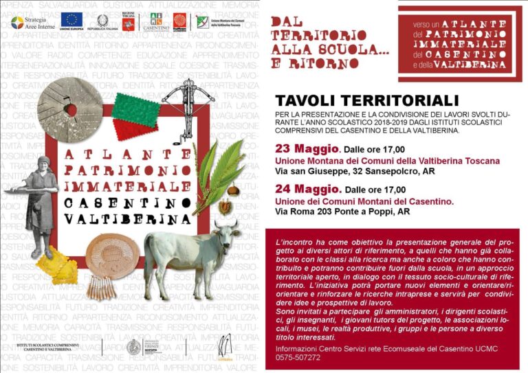 Nasce l’Atlante del Patrimonio Immateriale del Casentino e della Valtiberina