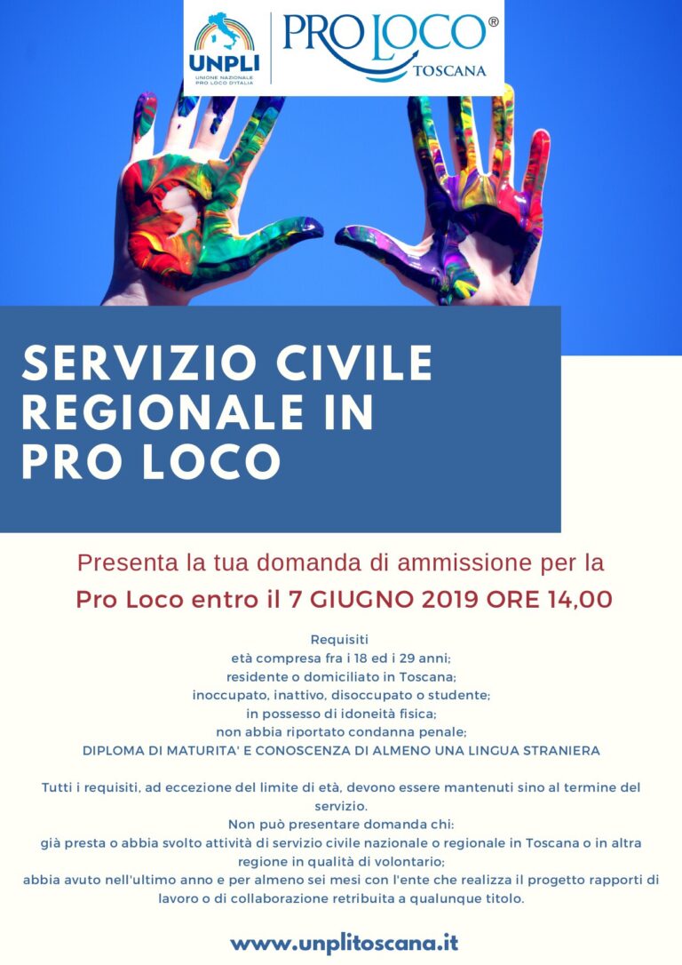 Come partecipare al bando di selezione per 2 volontari di Servizio Civile presso l’Associazione Pro-Anghiari