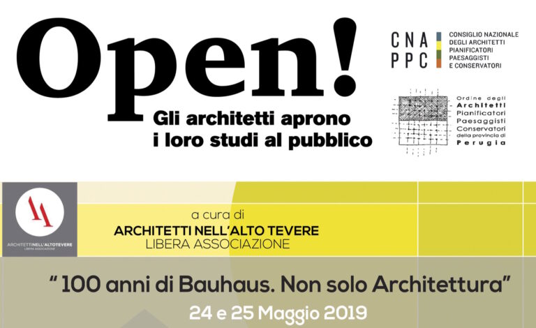 Architetti nell’Altotevere Libera Associazione: il 24 e 25 maggio l’evento “Open!2019 100 anni di Bauhaus. Non solo architettura”.