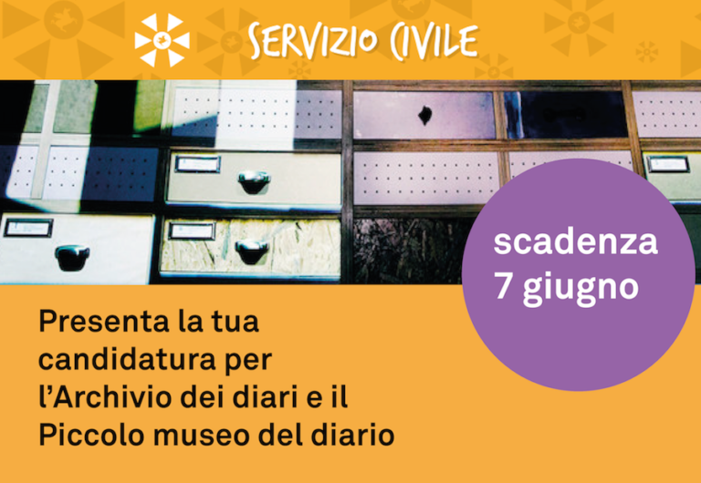 Il servizio civile fra i diari di Pieve.  La tua memoria sarà la nostra memoria.