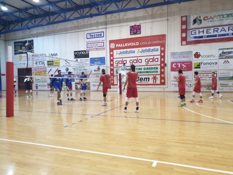 Pallavolo serie B/M: Job Italia Città di Castello, ottimo test contro Foligno