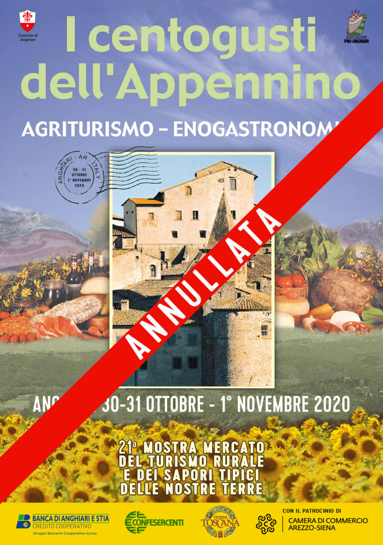 Covid19 ad Anghiari: annullata l’edizione 2020 de “i centogusti dell’appennino”