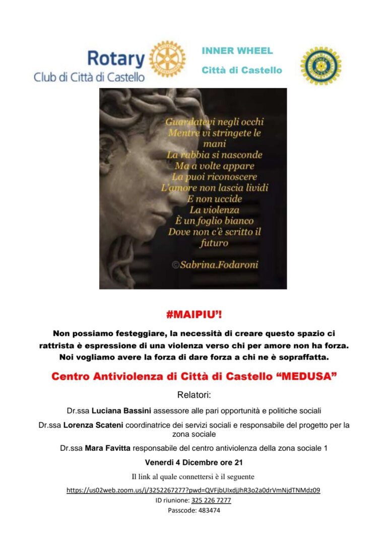 Inner Wheel e Rotary Club dalla parte delle donne.