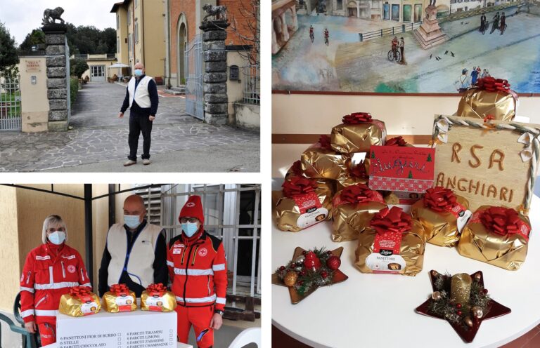 Il Rotary Club di Sansepolcro dona i panettoni della solidarietà della Croce Rossa Italiana agli anziani ospiti delle RSA e delle Case di Riposo della Valtiberina