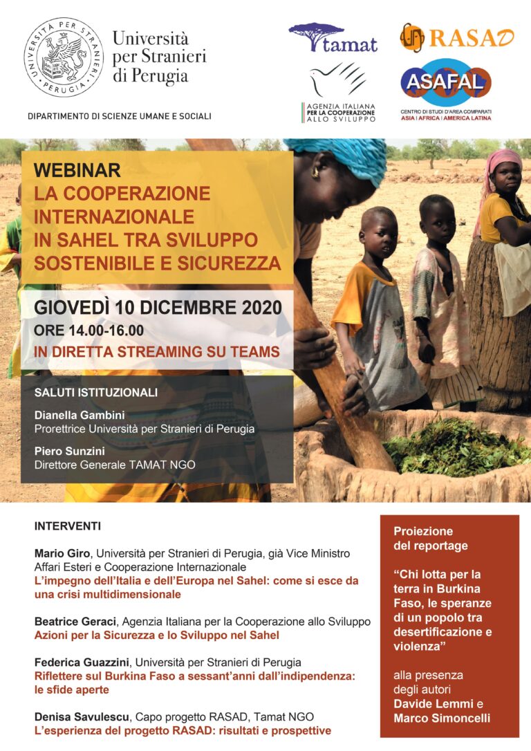 La cooperazione internazionale in Sahel tra sviluppo sostenibile e sicurezza