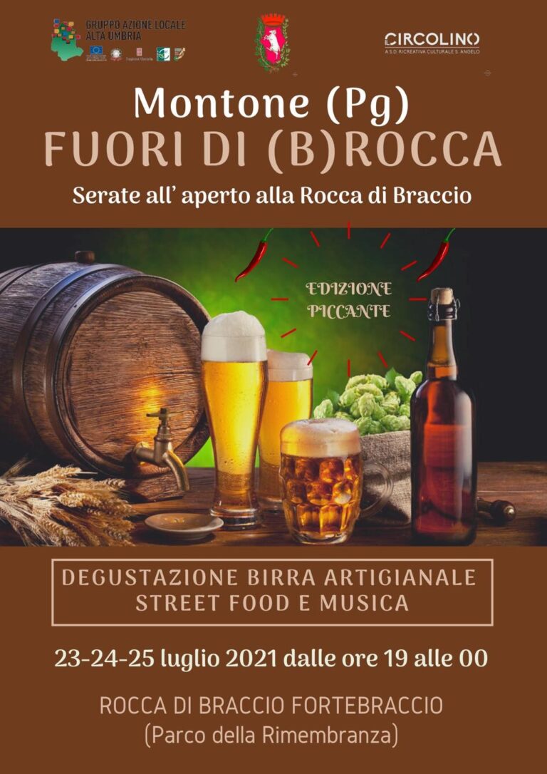 Estate a Montone: Alla Rocca di Braccio torna Fuori di (B)Rocca Il 23, 24 e 25 luglio