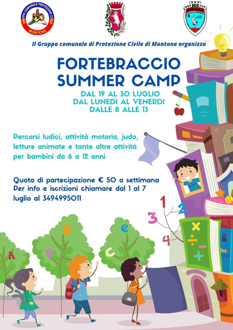 Montone – Si vivacizza l’estate con il “Fortebraccio Summer Camp”