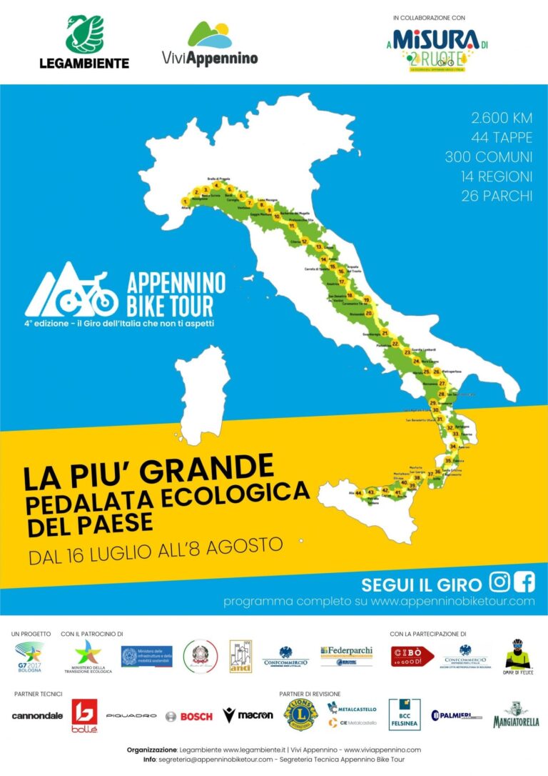 Citerna fra le tappe dell’Appennino Bike Tour Il 23 luglio l’arrivo della più grande pedalata ecologica del Paese. Paladino e Conti: “Una grande opportunità per il territorio che si affaccia su un percorso nazionale”