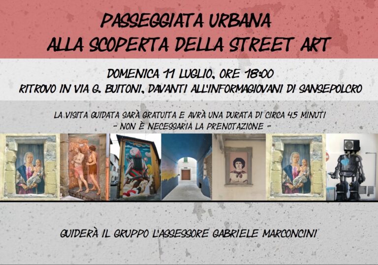 “Passeggiata urbana alla scoperta della Street Art”, domenica in centro