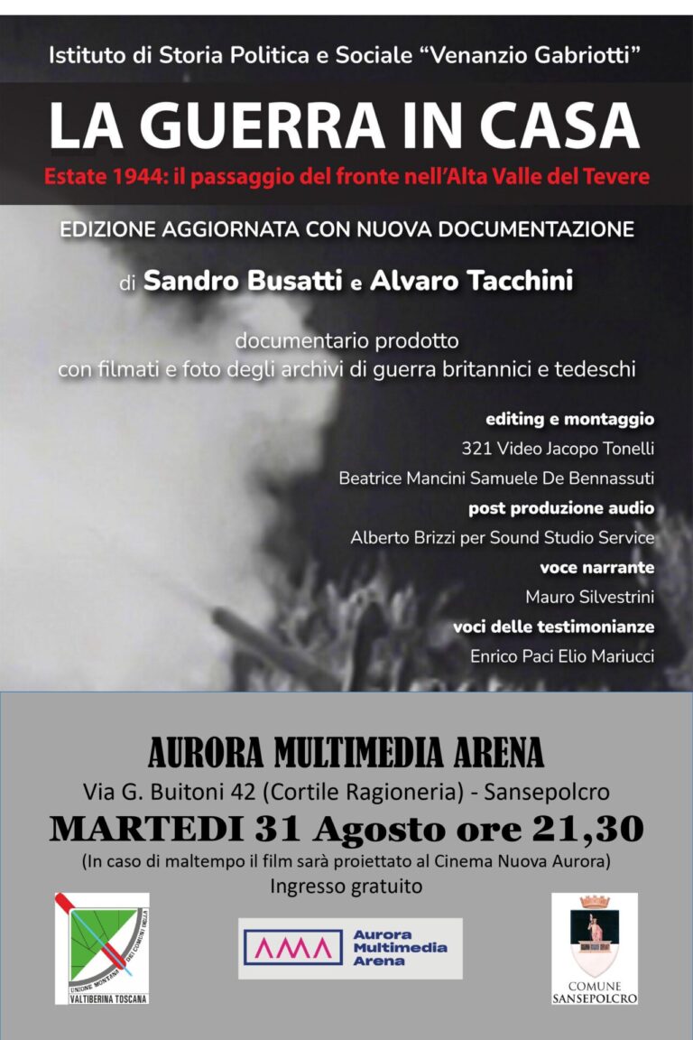 La liberazione della vallata nel documentario di Busatti e Tacchini. La proiezione, gratuita e aperta a tutti, è in programma martedì 31 agosto