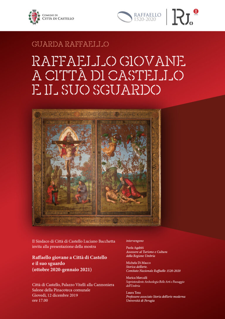 Aggiornata la data della mostra, “Raffaello giovane a Città di Castello e il suo sguardo” al 30 Ottobre 2021