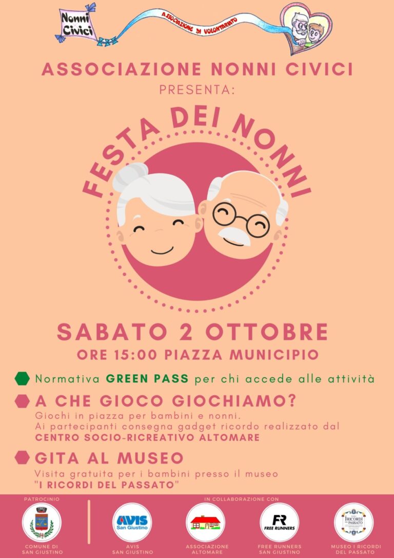 Festa dei Nonni, attività e giochi in piazza in occasione della ricorrenza