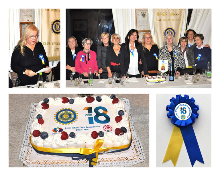 Il Club Inner Wheel di Sansepolcro compie 18 anni