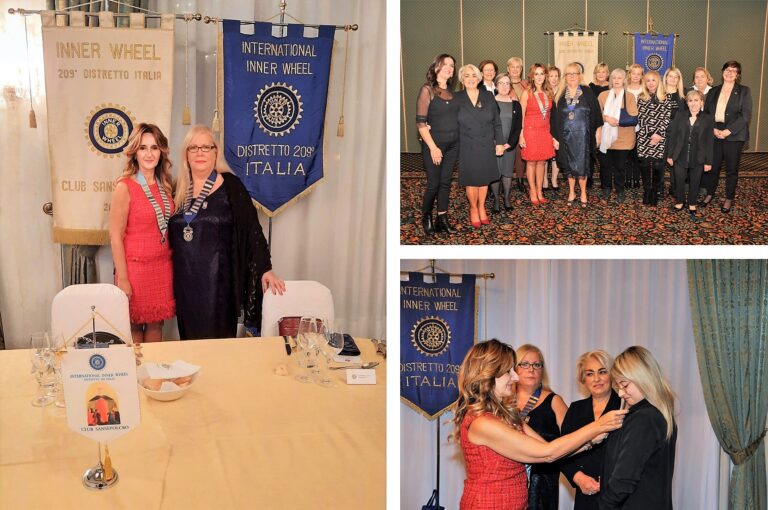 La Governatrice dell’Inner Wheel Italia – Distretto 209, Simona Calai Granelli, in visita al Club di Sansepolcro.