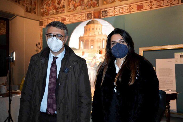 Il Procuratore della Repubblica di Perugia, Raffaele Cantone, in visita alla mostra “Raffaello giovane a Città di Castello e il suo sguardo”