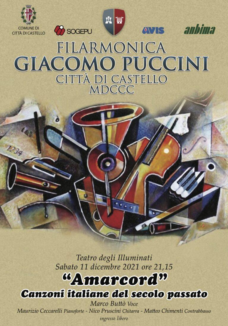 Amarcord, il  titolo scelto per il Concerto di Natale della Filarmonica Giacomo Puccini di Città di Castello, sabato 11 dicembre al Teatro degli Illuminati