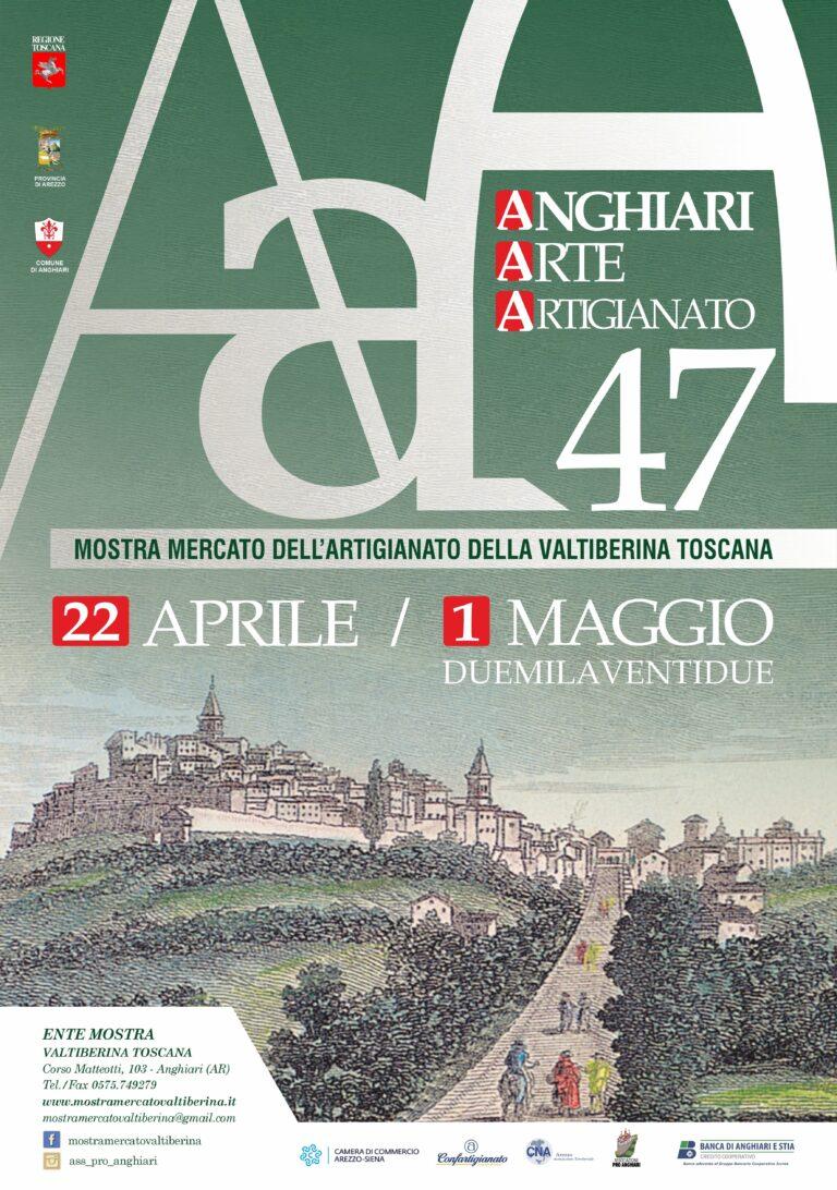 Ad Anghiari dal 22 aprile al 1° maggio la 47ª edizione della Mostra Mercato dell’Artigianato della Valtiberina Toscana  