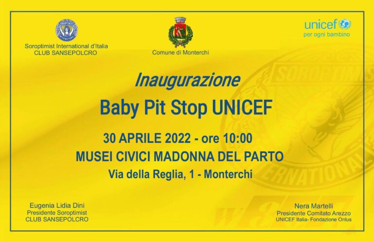 Terzo Baby Pit Stop in Valtiberina presso Musei Civici Madonna del Parto a Monterchi. Sabato 30 Aprile alle ore 10,00 l’inaugurazione