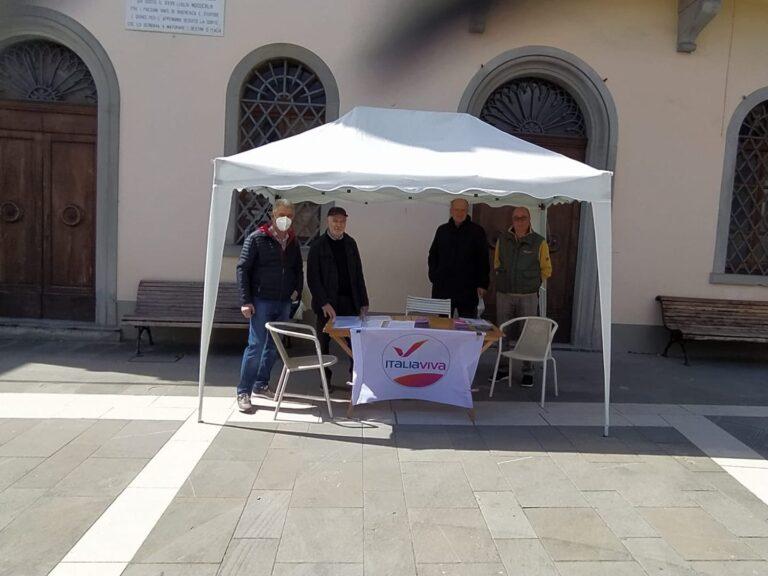 1000 piazze per l’Italia, ieri a San Giustino il gazebo di Italia Viva