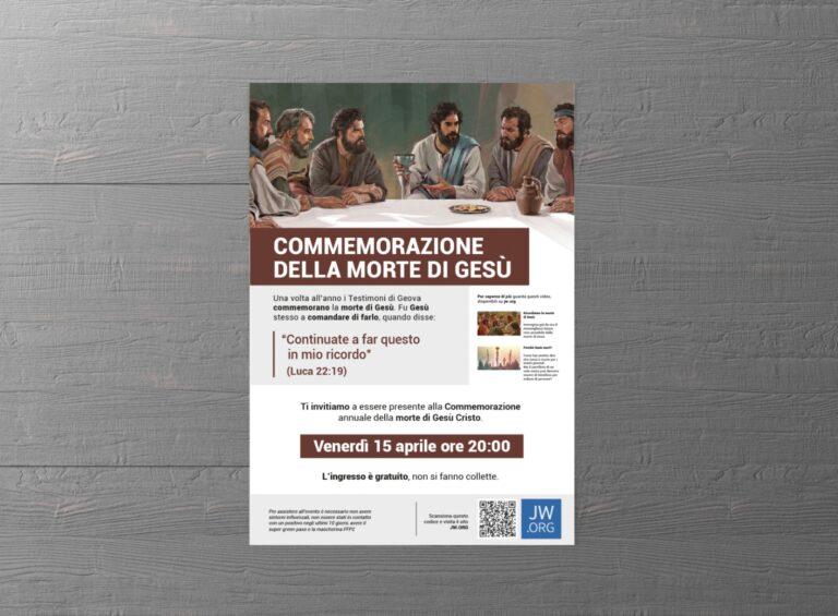 I testimoni di Geova di Citta di Castello hanno organizzato la Commemorazione della morte di Gesù