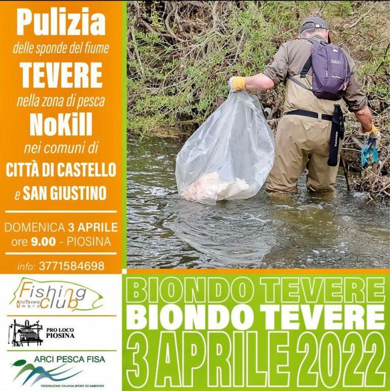 “Biondo tevere”: dopo due anni di stop torna la tradizionale iniziativa di ripulitura delle sponde del fiume nel tratto fra i comuni di Città di Castello e San Giustino