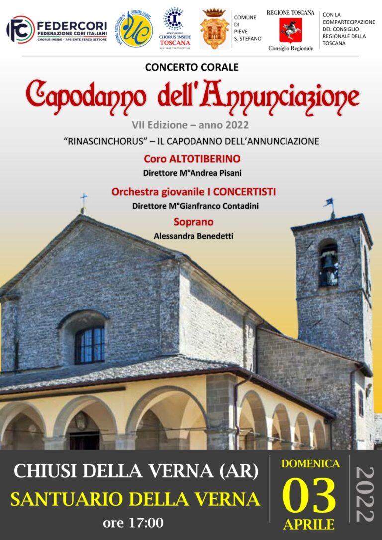 Domenica 3 Aprile, al Santuario della Verna il concerto “capodanno dell’annunciazione  ”