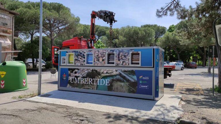 Posizionata la prima Ecoisola informatizzata di Umbertide, l’obiettivo è di aumentare ancora di più la raccolta differenziata