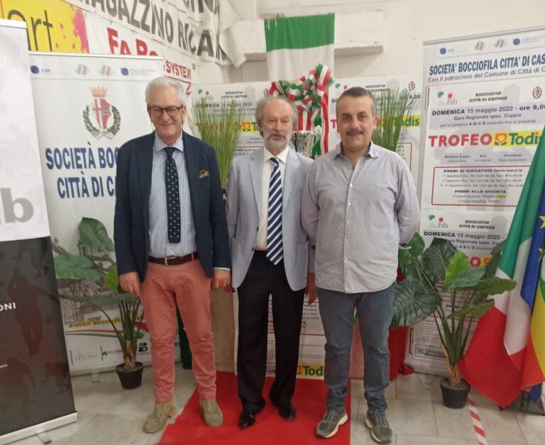 Bocce – 170 “coppie” hanno partecipato alla gara regionale Cat. A, B, C organizzata dalla società ASD Bocciofila di Citta’ di Castello in maniera impeccabile