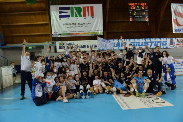 Semifinale play off Pallavolo serie B/M: ErmGroup San Giustino vince gara 2, la finale con Mirandola ultimo ostacolo per il salto in serie A3