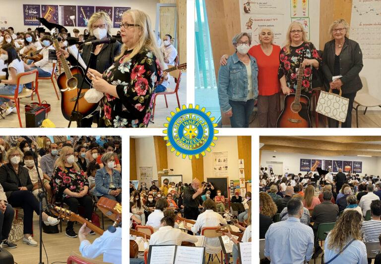 L’Inner Wheel Club di Sansepolcro sponsor del Concerto di fine anno dell’orchestra “Buonarroti Pacioli”. Donata una nuova chitarra acustica da assegnare ai ragazzi di prima che si iscrivono al corso.