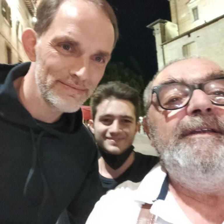 L’allenatore del Chelsea Thomas Tuchel a Città di Castello.