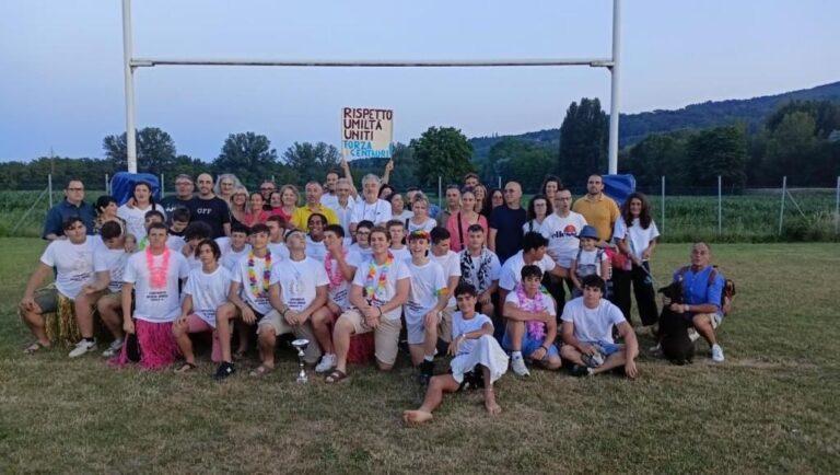 Ieri al campo di rugby di Città di Castello la festa per la vittoria del campionato Under17 Umbria-Marche