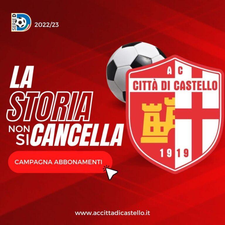 Calcio: parte la campagna abbonamenti dell’AC Città di Castello