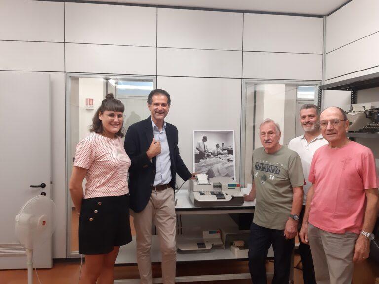 Restaurate Fondazione Natale Capellaro di Ivrea le due Olivetti P101, di proprietà della Luca Pacioli, una di queste è stata riconsegnata alla scuola