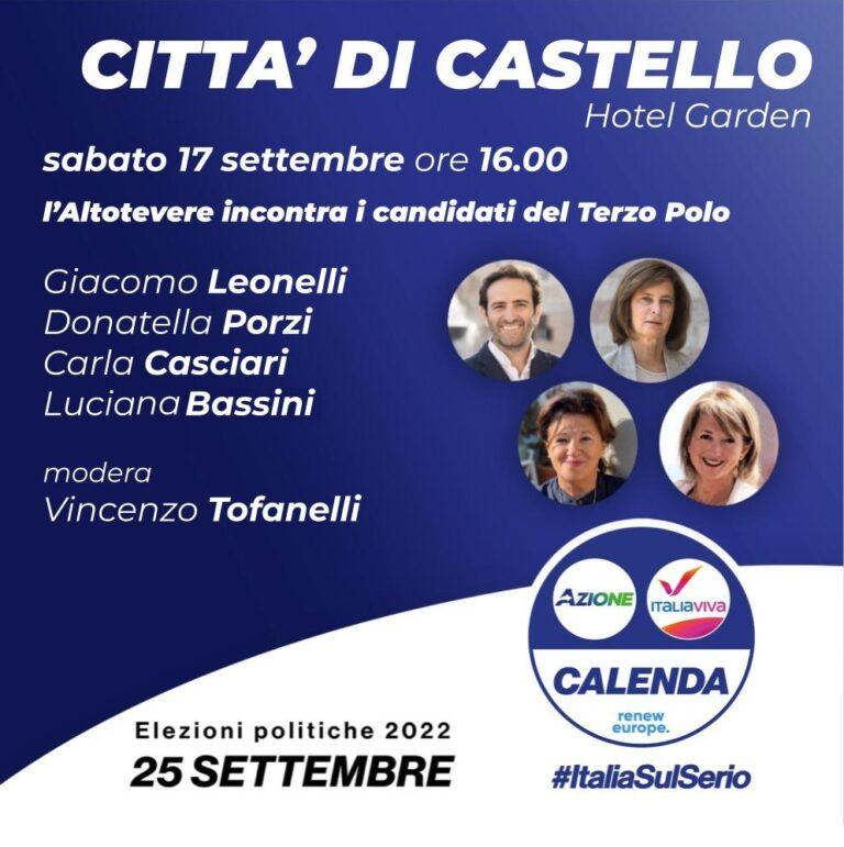 I candidati umbri del Terzo Polo si presentano, Sabato 17 settembre sala Hotel Garden