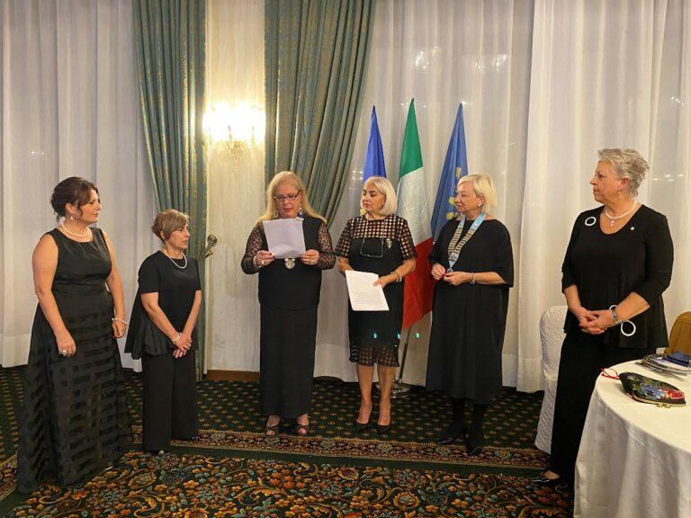 La Governatrice dell’Inner Wheel Italia – Distretto 209, Livia Agnese (Lilly) Pasini Bordoni, in visita al Club di Sansepolcro.