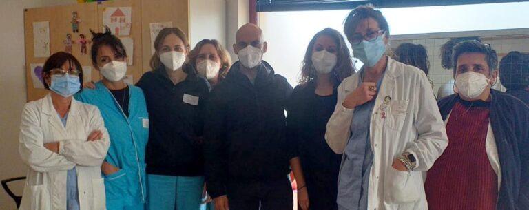 Il sindaco Luca Secondi e l’assessore alle Politiche Sociali Benedetta Calagreti in visita al Servizio Integrato dell’Età Evolutiva dell’Usl Umbria 1