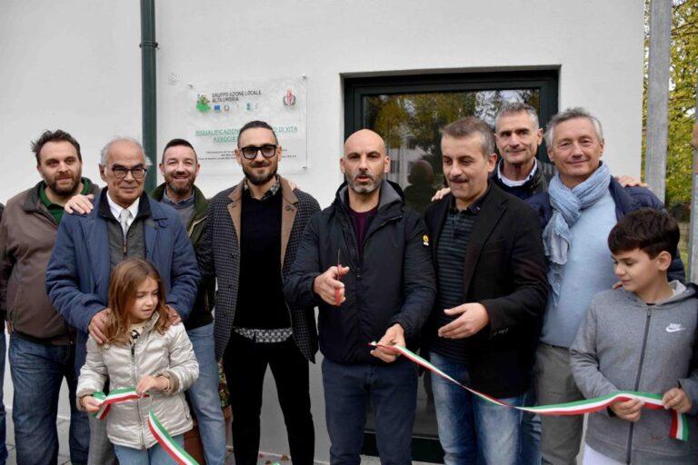 Inaugurati i lavori di riqualificazione degli edifici comunali che ospitano la sede della Società Rionale Europa 92, sui quali il Gal Alta Umbria ha investito 130 mila euro