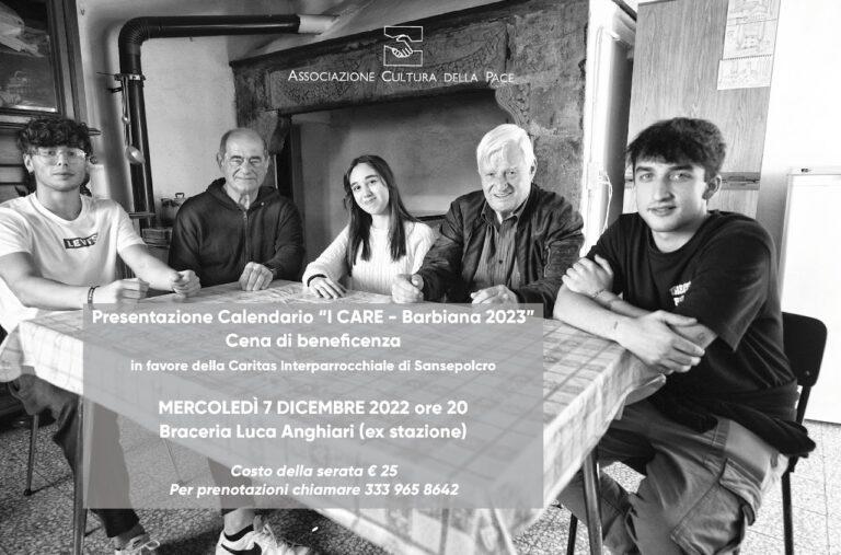 “I CARE” – Barbiana 2023: ecco il nuovo Calendario dell’Associazione Cultura della Pace. Cena di beneficenza il 7 Dicembre 2022