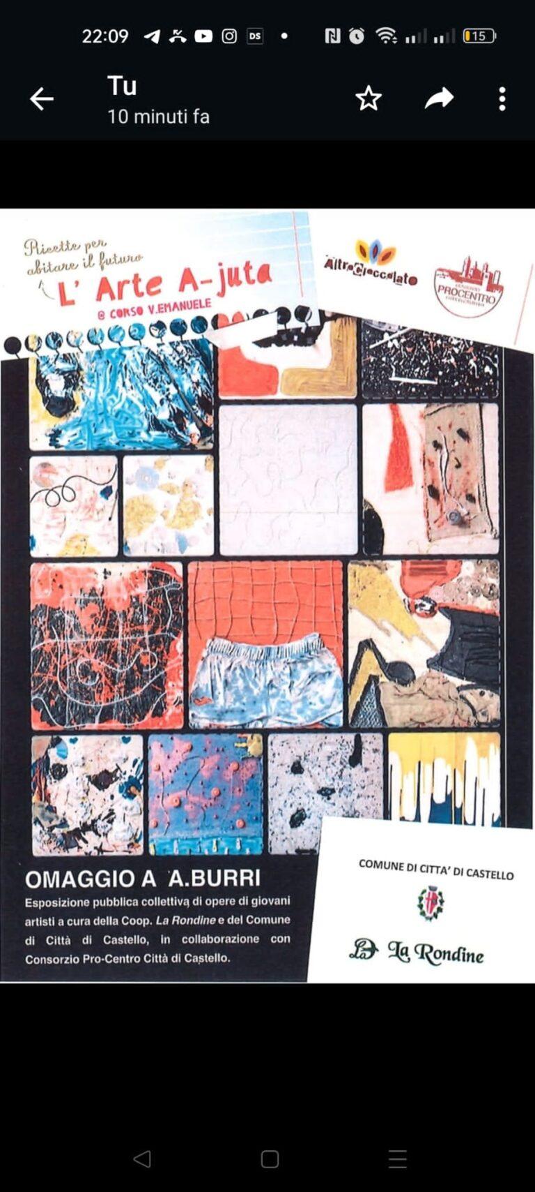 “L’arte a-juta”: a Città di Castello in ‘vetrina’ le opere di giovani artisti. 