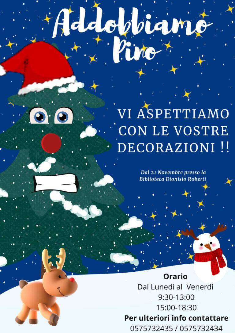 Pino, l’albero della biblioteca, sente freddo!