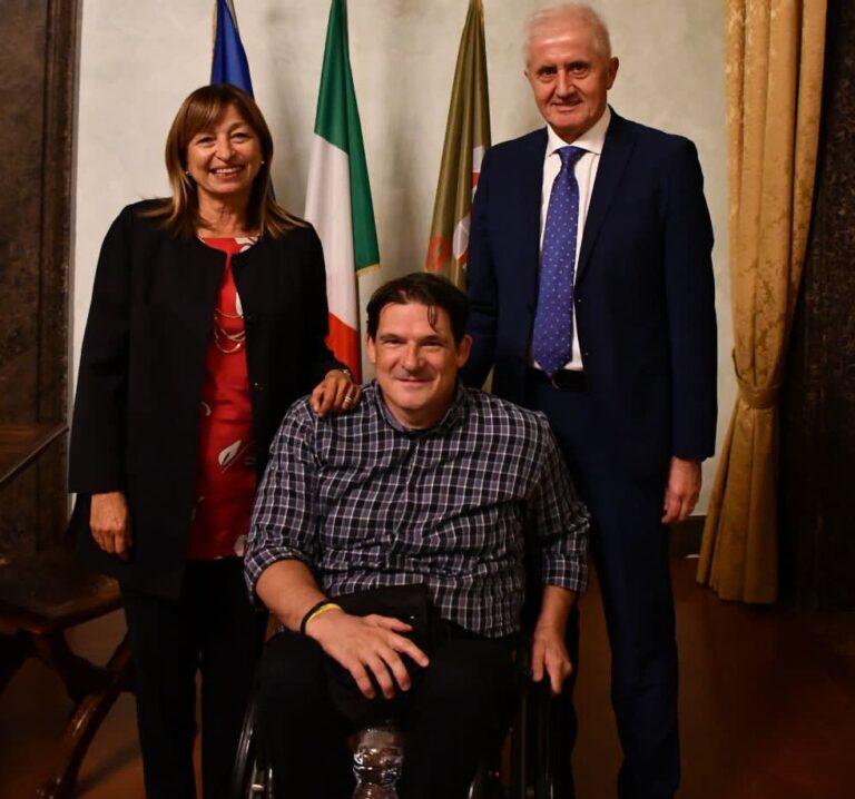 La Presidente Tesei incontra e gli “Amici in carrozzina”