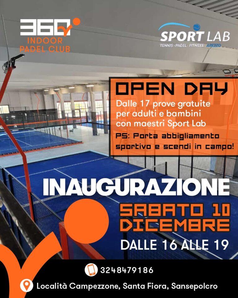 Sabato 10 dicembre l’inaugurazione “Treseizero”, il nuovo indoor padel di Sansepolcro