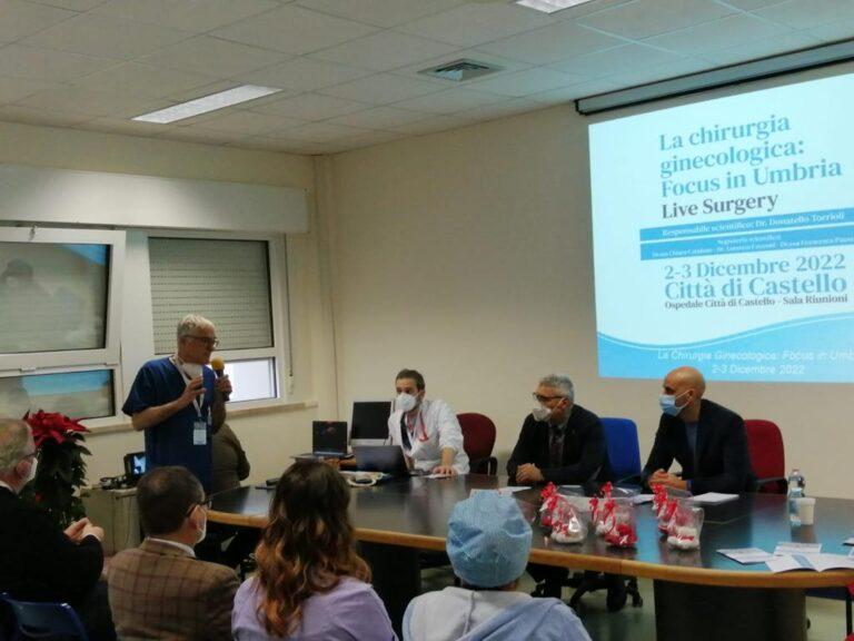 All’ospedale di Città di Castello focus regionale sulla chirurgia ginecologica. Sono in corso (2 e 3 dicembre) due giornate formative di confronto con live surgery