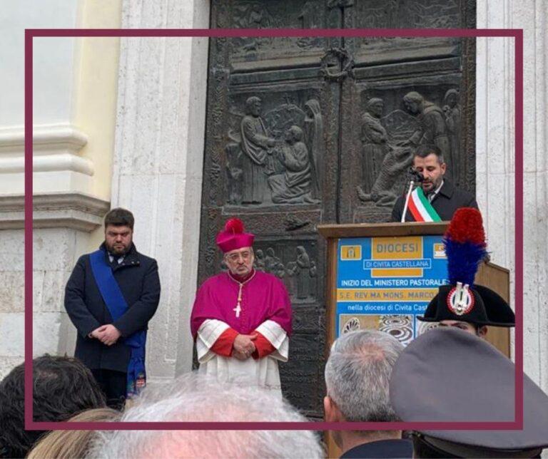 Anche il Sindaco Innocenti alla cerimonia di insediamento di Don Marco Salvi come nuovo Vescovo della Diocesi di Civita Castellana
