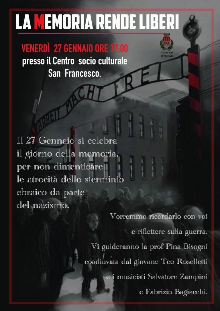 Giornata della Memoria, il 27 gennaio a San Francesco parole e musica per non dimenticare
