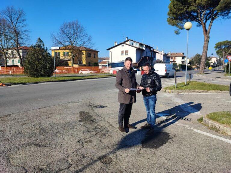 Via ai lavori delle rotatorie di via Visconti e Tiberina sud