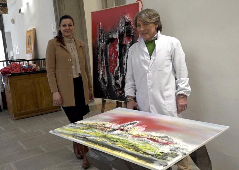 Un artista in Biblioteca: Riccardo Fiorucci fino a domenica nell’atrio della Carducci